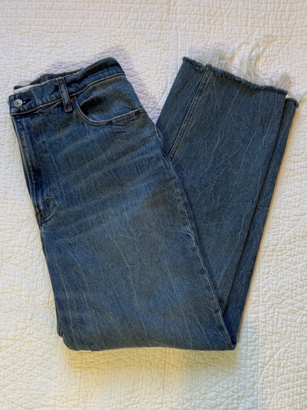 Abercrombie & Fitch Women’s Classic High-Rise Straight Blue Jeans Size 30/10R